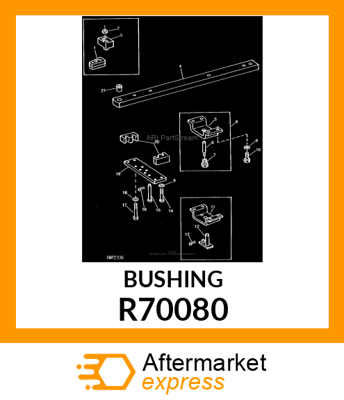 ADAPTER, DRAWBAR PIN R70080