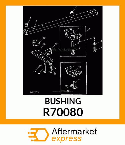 ADAPTER, DRAWBAR PIN R70080