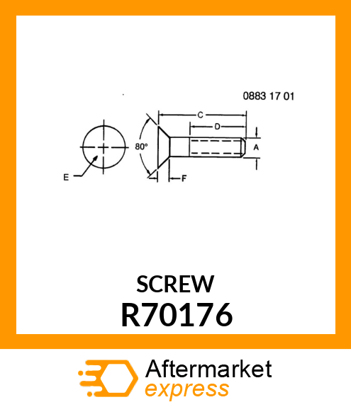 SCREW, SPECIAL CAP R70176