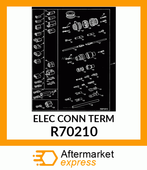 ELEC. CONNECTOR TERMINAL, TWO R70210