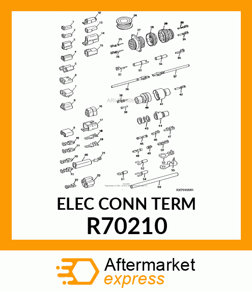 ELEC. CONNECTOR TERMINAL, TWO R70210