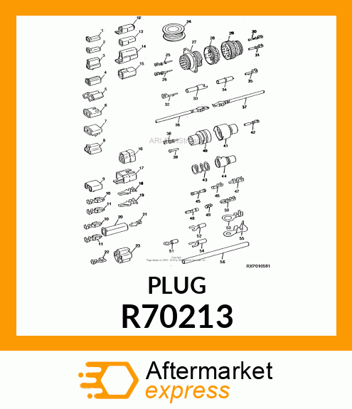 ELEC. CONNECTOR HOUSING, THREE WAY R70213