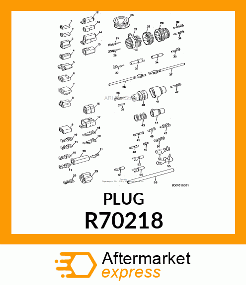 ELEC. CONNECTOR TERMINAL, TEN WAY R70218