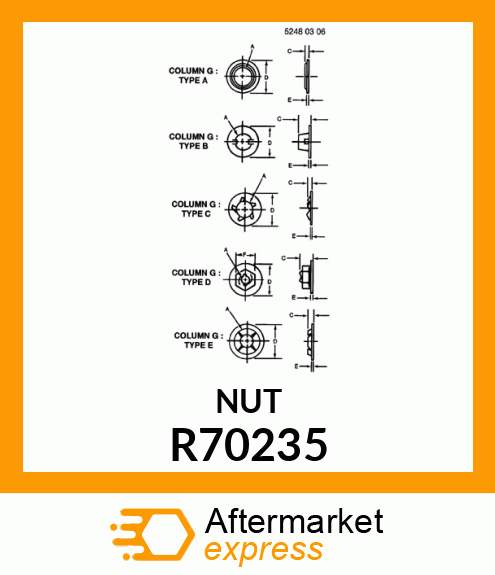 NUT, SPRING R70235