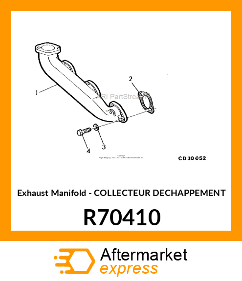 Exhaust Manifold - COLLECTEUR DECHAPPEMENT R70410