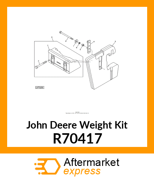 Front Weight Support, 100 Lb. (17 In. Wide) R70417