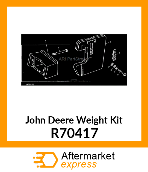 Front Weight Support, 100 Lb. (17 In. Wide) R70417