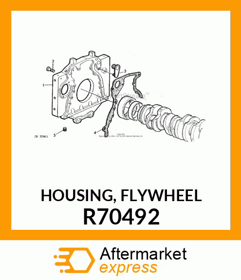 HOUSING, FLYWHEEL R70492