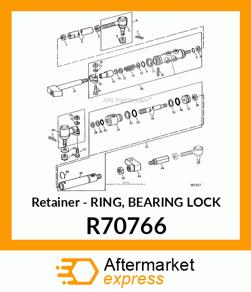 Retainer - RING, BEARING LOCK R70766