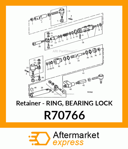 Retainer - RING, BEARING LOCK R70766