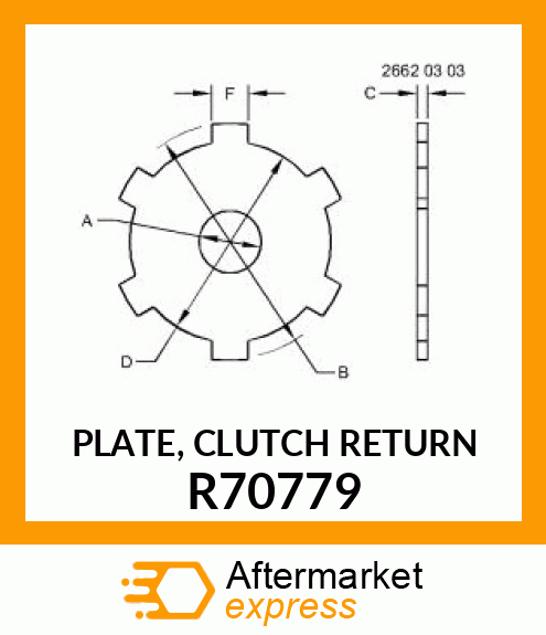 PLATE, CLUTCH RETURN R70779