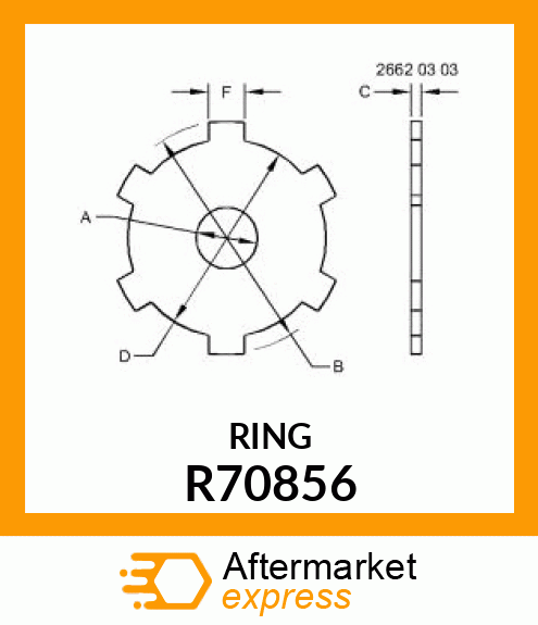 BRAKE DISK, PLATE, PTO BRAKE BACKIN R70856