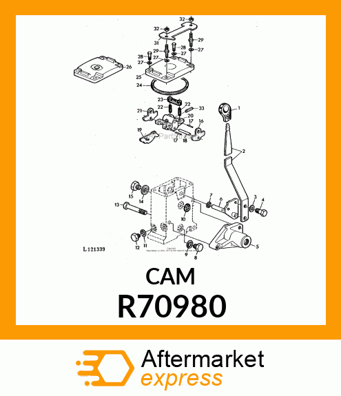 CAM, SELECTIVE CONTROL VALVE DETENT R70980