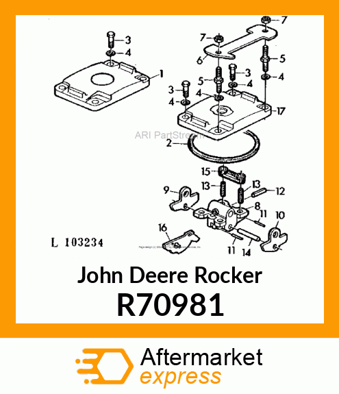 ROCKER, SELECTIVE CONTROL VALVE R70981