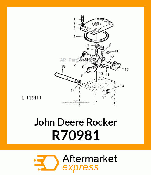 ROCKER, SELECTIVE CONTROL VALVE R70981