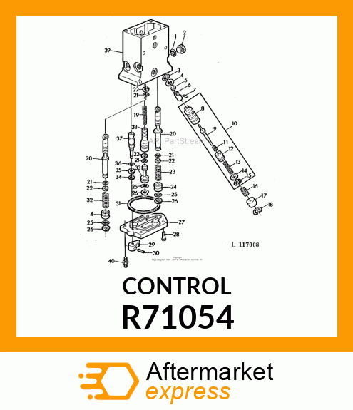 STOP, FLOW CONTROL VALVE R71054