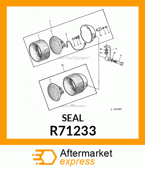 BEZEL, LAMP R71233