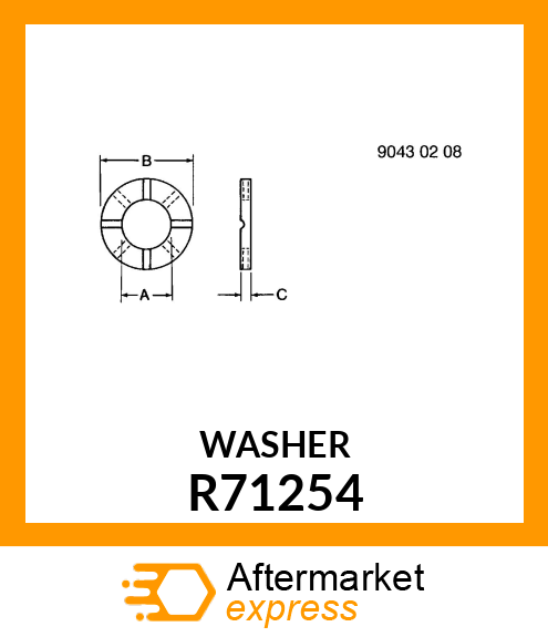 WASHER, THRUST R71254