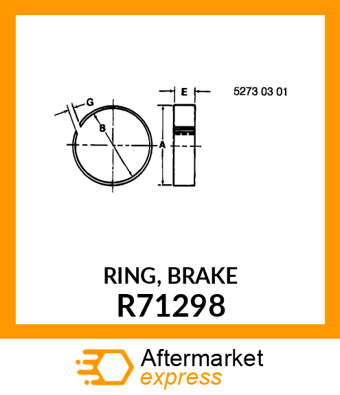 RING, BRAKE R71298