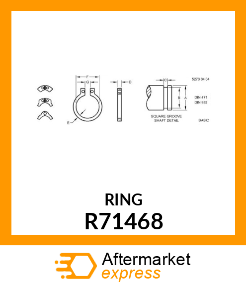 RING, RETAINING R71468