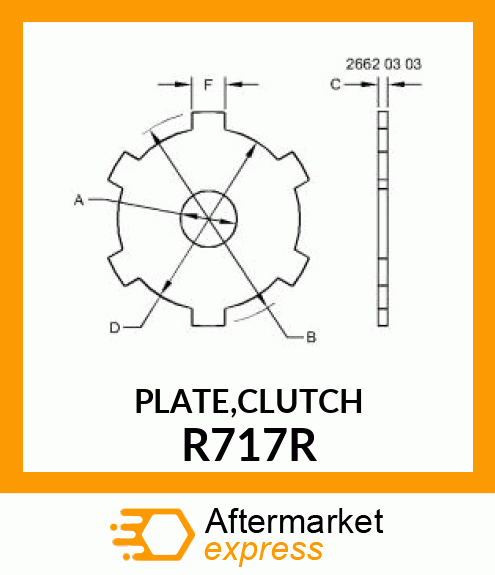 PLATE,CLUTCH R717R