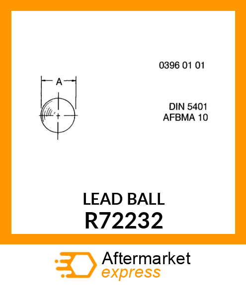 BALL, LEAD /AXLE SHIMMING/ LEAD BUC R72232