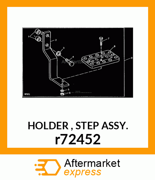 HOLDER , STEP ASSY. r72452