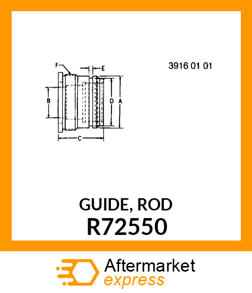 GUIDE, ROD R72550