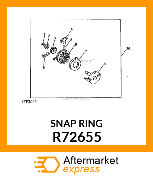 RING, RETAINING R72655