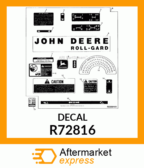 LABEL, DRY AIR CLEANER R72816