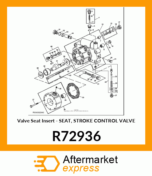 Valve Seat Insert - SEAT, STROKE CONTROL VALVE R72936