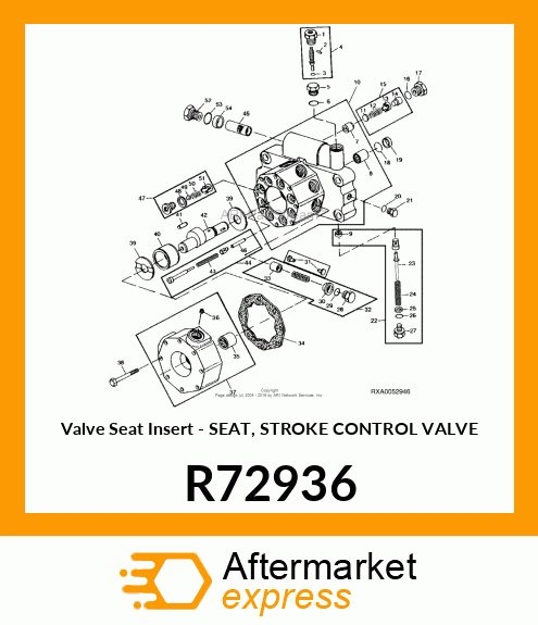 Valve Seat Insert - SEAT, STROKE CONTROL VALVE R72936