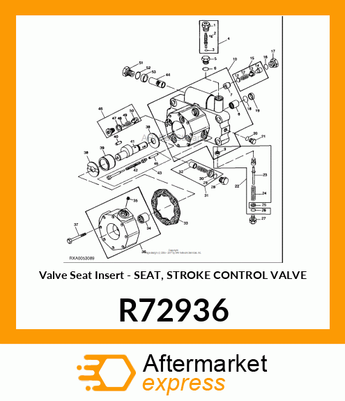 Valve Seat Insert - SEAT, STROKE CONTROL VALVE R72936