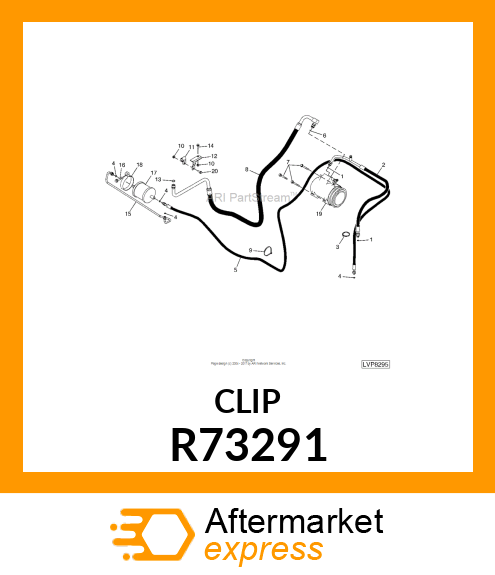 CLAMP, COATED R73291