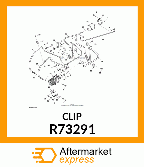 CLAMP, COATED R73291