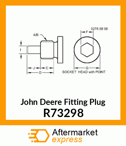 FITTING PLUG, SPECIAL R73298