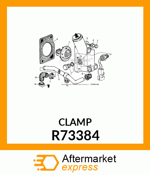 CLAMP, COATED R73384