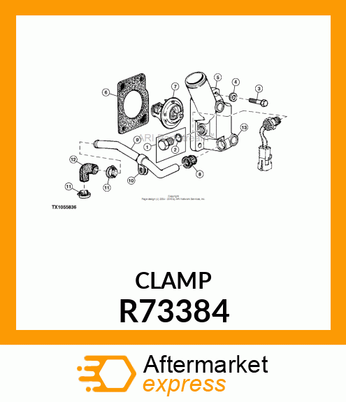 CLAMP, COATED R73384