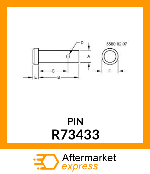 PIN FASTENER, PIN, HEADED R73433