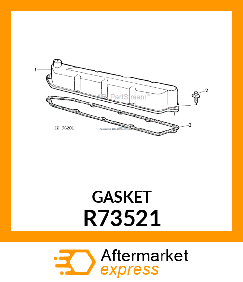 GASKET, ROCKER ARM COVER R73521