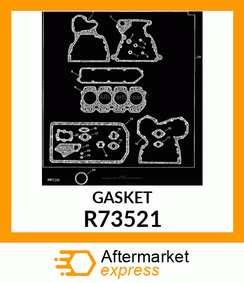 GASKET, ROCKER ARM COVER R73521