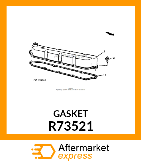 GASKET, ROCKER ARM COVER R73521