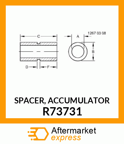 SPACER, ACCUMULATOR R73731