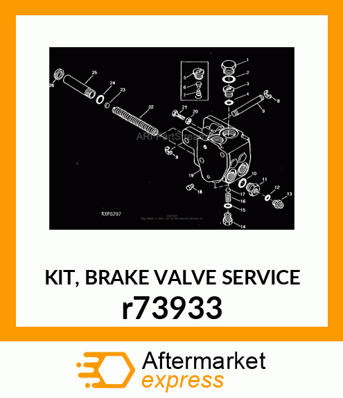 KIT, BRAKE VALVE SERVICE r73933