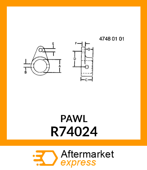 ARM, REVERSE VALVE OPERATING R74024