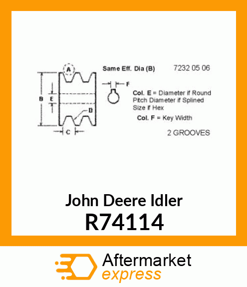 PULLEY,IDLER R74114