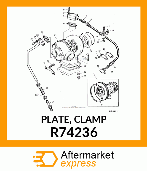 PLATE, CLAMP R74236