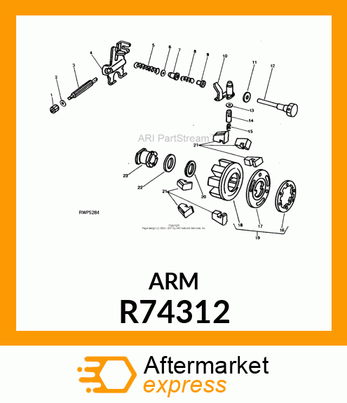 Arm - ARM, METERING VALVE R74312