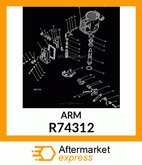 Arm - ARM, METERING VALVE R74312