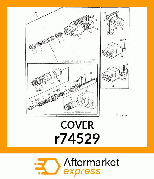 COVER, WITH LEVER ASSEMBLY r74529